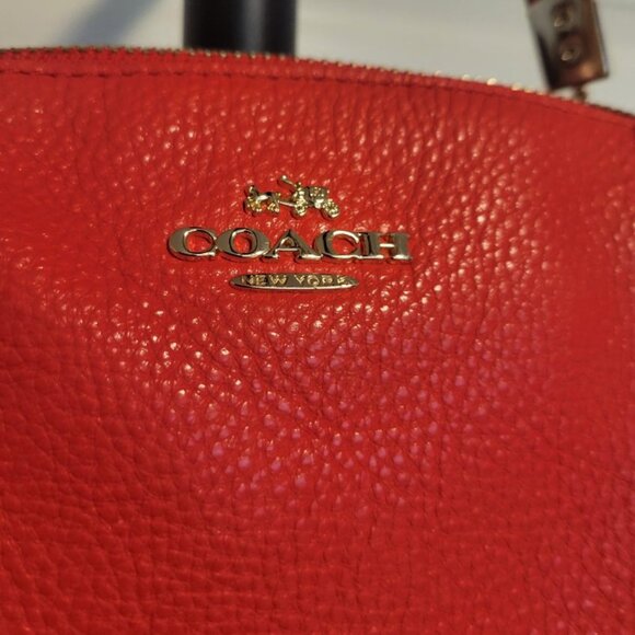 Coach Kelsey Satchel Tangerine|Orange Pebbled Leather with Dustbag - Picture 3 of 13